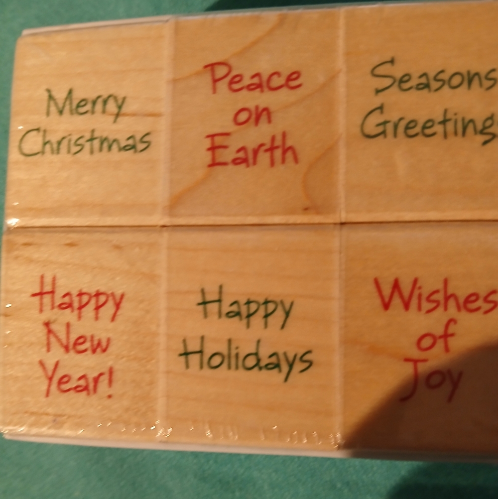 NEW Hero Arts 2001 Winter Wishes Text Sayings Rubber Stamp Collection Set Of 6